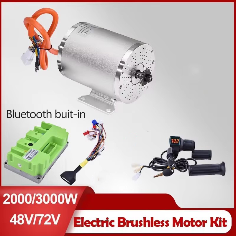 Ebike Conversion Kit 72V 3000W - Moteur électrique sans balais 48V 72V