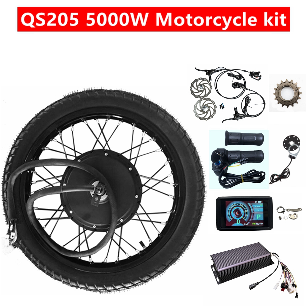Kit de roue arrière pour moto  - 72V 5000W Hub Motor Kit avis et prix